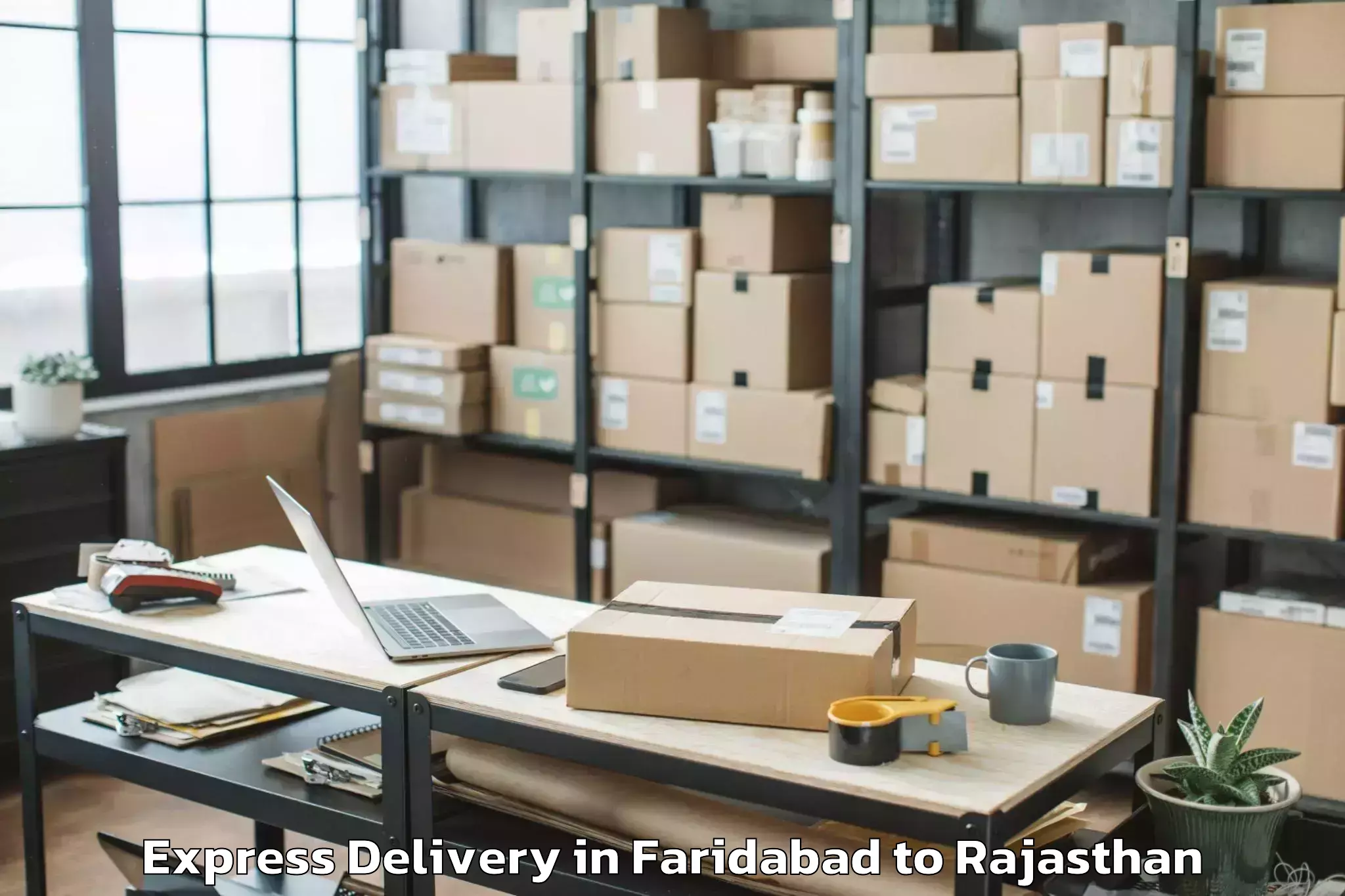 Book Faridabad to Balotra Express Delivery